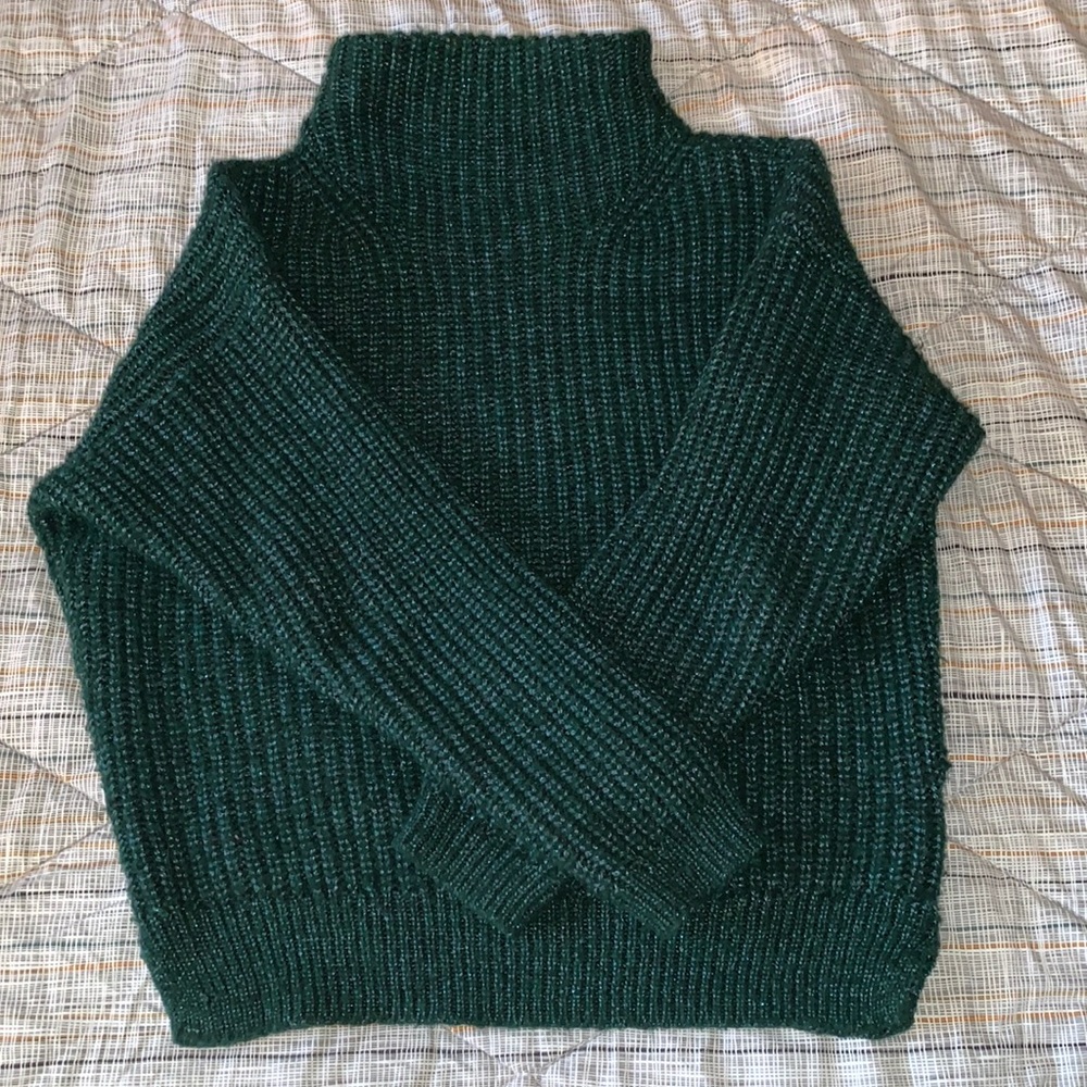 Green turtleneck